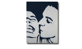 Named contemporary work « LE BAISER 4 », Made by JOTA