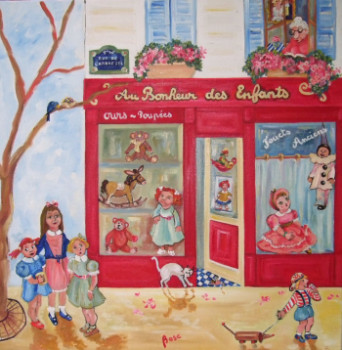 Named contemporary work « Au bonheur des enfants », Made by BOSC