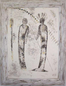 Named contemporary work « Peace », Made by BRIGITTE TISON