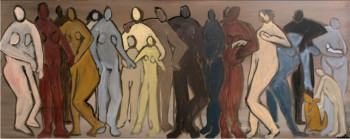 Named contemporary work « REUNION DE FAMILLE », Made by NATHALIE MOLIN