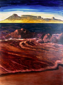 Named contemporary work « paysage bucolique 8 », Made by CARLOS DIT CARLANGA ARAYA VARGAS