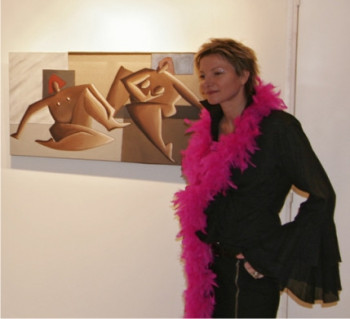 Named contemporary work « L'artiste Nathalie MOLIN », Made by NATHALIE MOLIN