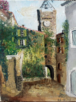 Named contemporary work « Vezonobres-Porte », Made by GEORGES PESTOURIE