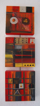 Named contemporary work « Art Trio no 2 », Made by BRIGITTE TISON