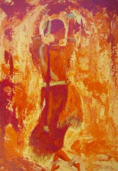 Named contemporary work « DANSEUSE INDIENNE », Made by YASMINE BLOCH
