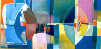 Named contemporary work « formes et couleurs », Made by ADEL NAJAH