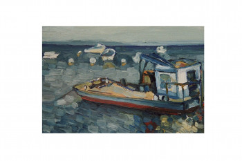 Named contemporary work « Bateau de Peche », Made by LéNA TERESHONOK