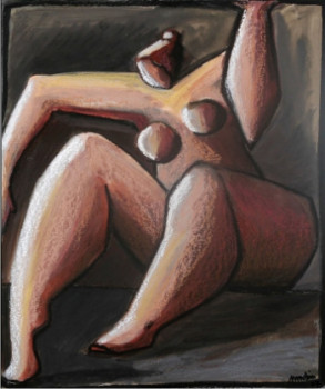 Named contemporary work « FEMME », Made by NATHALIE MOLIN