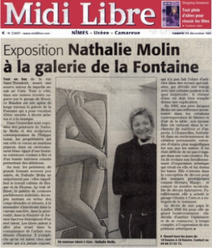 Named contemporary work « ARTICLE », Made by NATHALIE MOLIN