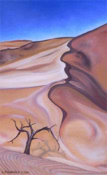 Named contemporary work « Sahara », Made by ABERNARDO