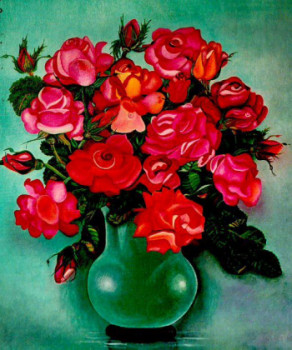 Contemporary work named « Roses », Created by ABERNARDO