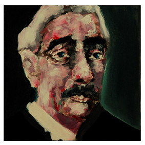 Named contemporary work « Portrait de Paul Valéry », Made by KAREN THOMAS