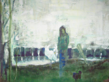 Contemporary work named « Huelgoat », Created by NATHALIE HUDAVERDIAN
