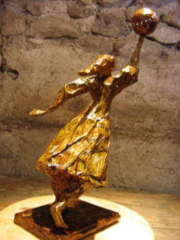 Named contemporary work « fille au soleil », Made by PLETO