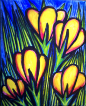 Named contemporary work « Les Crocus », Made by STEPHANE CUNY