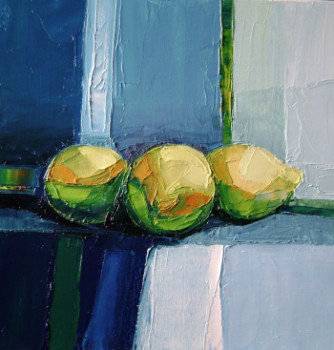 Named contemporary work « Les citrons », Made by MICHELE RIBEIRO