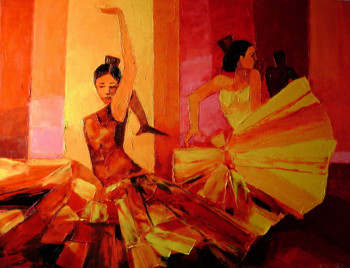 Named contemporary work « Le Flamenco », Made by MICHELE RIBEIRO