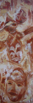 Contemporary work named « MASQUES », Created by YASMINE BLOCH