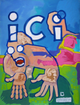 Contemporary work named « HERE (ici) », Created by VINCENT ARCACHE