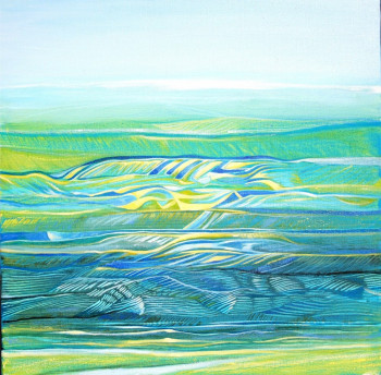 Named contemporary work « Paysage bleu 1. Païsatge blau », Made by CAVATORE GUI
