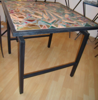 Named contemporary work « Table artdéco », Made by DOMINIQUE SALOR