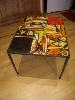 Named contemporary work « table basse », Made by DOMINIQUE SALOR