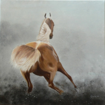 Named contemporary work « Cheval », Made by GWEN