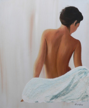 Named contemporary work « Femme nue de dos », Made by GWEN