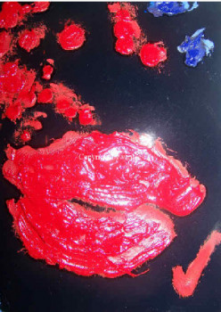 Named contemporary work « Lips », Made by VENICE