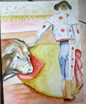 Named contemporary work « corrida 1 », Made by ARCENCIELDEMARIE