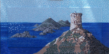 Named contemporary work « "Iles sanguinaires" Corse », Made by CTN MOSAIQUE