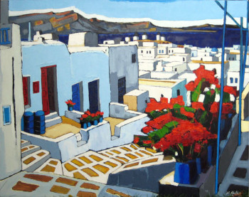 Named contemporary work « MYKONOS d'après J-C Quilici », Made by PHILIPPE ETIENNE