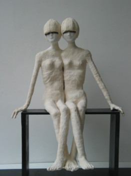 Named contemporary work « les soeurs », Made by SYLVIE COTTY  DANCETTE