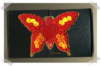 Named contemporary work « PAPILLON », Made by COLETTE RICHARD