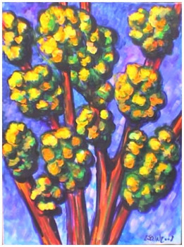 Named contemporary work « Arbres 4/4 », Made by STEPHANE CUNY