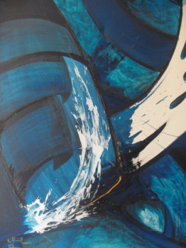 Named contemporary work « VOILES SUR TOILE », Made by RAPHAEL - ARTISTE SIAPO