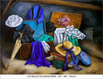 Named contemporary work « MALLES DE  GRAND MERE », Made by FRANçOISE LEDAMOISEL