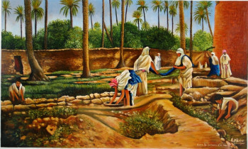 Named contemporary work « La palmerai laghouat (Algérie) », Made by ABDELMALEK FILAH