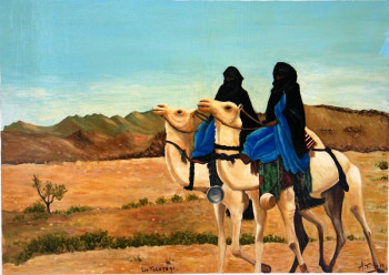 Named contemporary work « les touaregs  », Made by ABDELMALEK FILAH