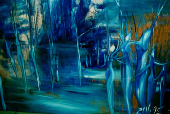 Contemporary work named « La forêt de Dante », Created by EYLLIAE