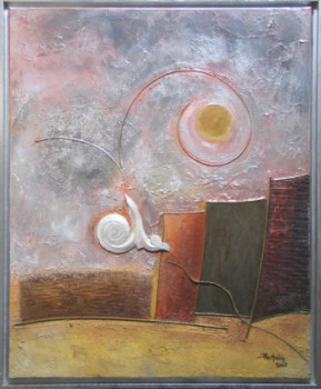 Named contemporary work « le vol de l'oiseau blanc », Made by JANPOL PORTALIS