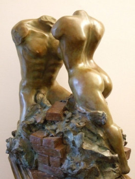 Named contemporary work « v de Victoire », Made by LéONOR LUIS