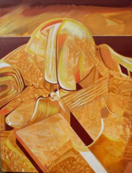 Named contemporary work « Gemini 1 », Made by CAVATORE GUI