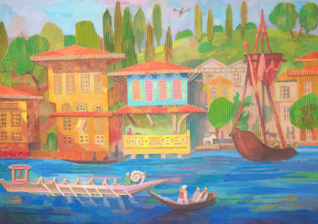 Named contemporary work « old istanbul », Made by LESYA DEMCHENKO