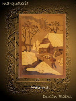 Named contemporary work « Watermill », Made by RAKIC DUSAN