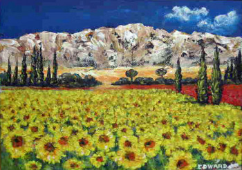 Named contemporary work « TOURNESOLS », Made by EDWARD