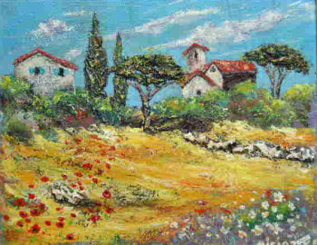 Named contemporary work « COULEURS DE PROVENCE », Made by EDWARD