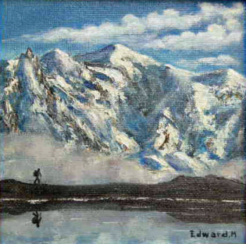 Named contemporary work « TREKING O MONT BLANC », Made by EDWARD