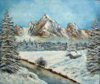 Named contemporary work « MOUTAIN RUISSEAU », Made by EDWARD