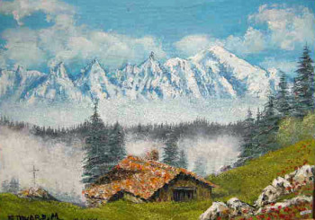 Named contemporary work « FERME MT BLANC », Made by EDWARD